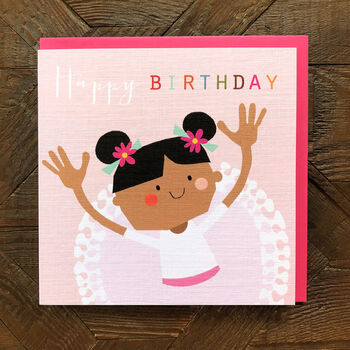 Ballerina Birthday Greetings Card, 3 of 4