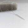 Sterling Silver Long Bar Necklace, thumbnail 2 of 11
