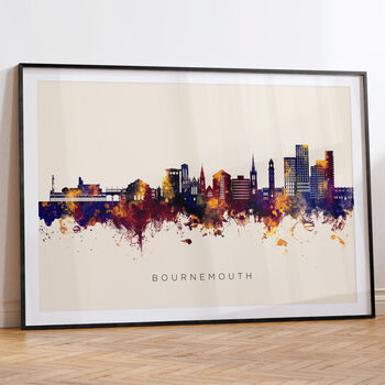 Bournemouth City Skyline Art Print, 6 of 12