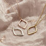 Large Personalised Open Leaf Necklace, thumbnail 1 of 8