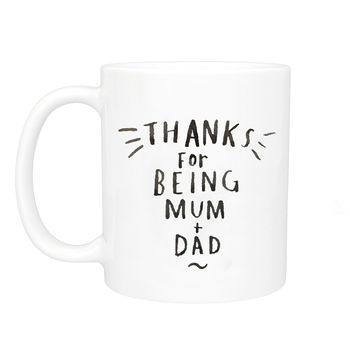 'Thanks For Being Mum And Dad' Mug, 7 of 9