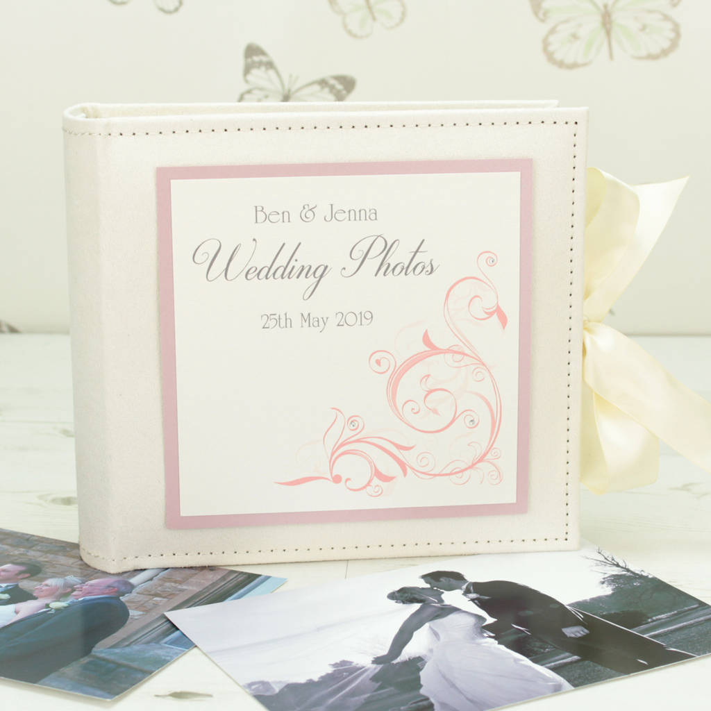 personalised oxford wedding photo album by dreams to reality design ltd