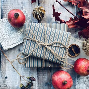 Blue Stripe Fibre Pattern Paper, 3 of 8