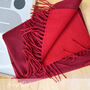 Reversible Colour Contrast Cashmere Blend Scarf, thumbnail 10 of 12
