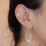 Herkimer Diamond Ear Climbers In 14k Gold Filled, thumbnail 4 of 7