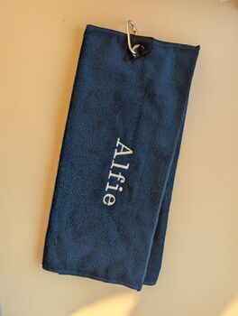 Personalised Tri Fold Microfibre Golf Towel, 2 of 5