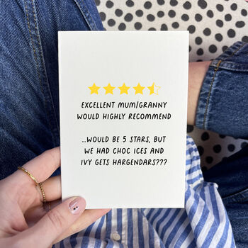 Personalised Funny Review, Anniversary Or Birthday Card, 2 of 2
