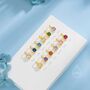 Sterling Silver Solid Sterling Silver Family Birthstone Necklace, thumbnail 7 of 12
