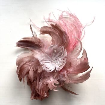 Large Silk Feather Corsage, 2 of 11