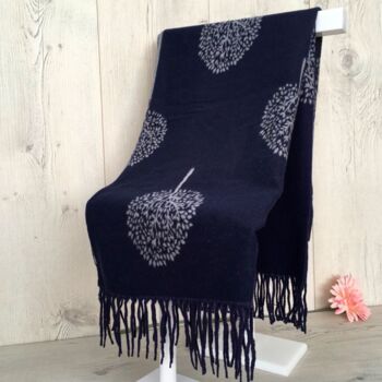 Cashmere Mulberry Tree Of Life Print Scarf, 6 of 11