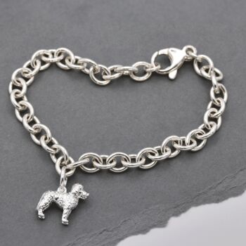 Labradoodle Silver Dog Charm, 9 of 12