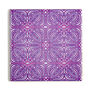 Pink Purple Geometric Rhododendron Flower Tiles, thumbnail 1 of 12