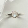 Sterling Silver Moonstone Ring, thumbnail 4 of 5