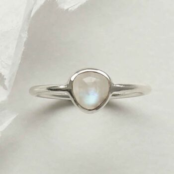 Sterling Silver Moonstone Ring, 4 of 5
