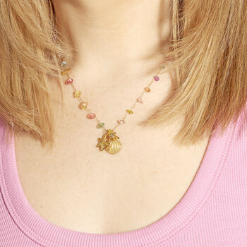 Tropic Rainbow Bead And Shell Necklace, 4 of 6