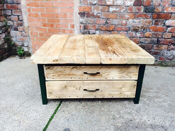 Industrial Reclaimed Coffee Table Tv Unit 279, 4 of 5