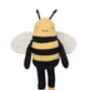 Linen Blend Bumble Bee Soft Toy, thumbnail 2 of 4