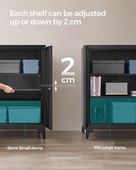 Steel Storage Cabinet Lockable File Cabinet, 4 of 11