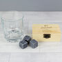 Personalised No One Dad Whisky Stones With Glass, thumbnail 1 of 3