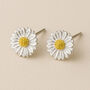 Sterling Silver Sunflower Stud Earrings, thumbnail 1 of 5