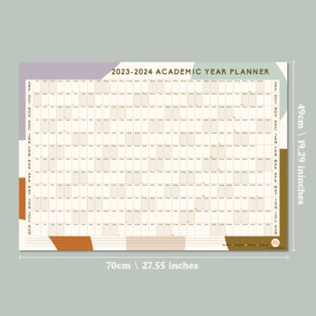 2023 2024 Academic Wall Planner | Abstract Organic, 7 of 7