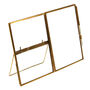 Brass Metal Antique Glass Picture Frame, thumbnail 3 of 8