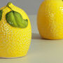 G Decor Set Of Lemon Shaped Salt And Pepper Shakers, thumbnail 8 of 8
