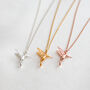 Hummingbird Charm Necklace, 925 Sterling Silver, thumbnail 1 of 8