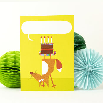 Personalised Topsy Turvy Fox Card, 4 of 4