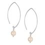 Gold Plated Or Sterling Silver Freshwater Drop Earrings, thumbnail 4 of 6