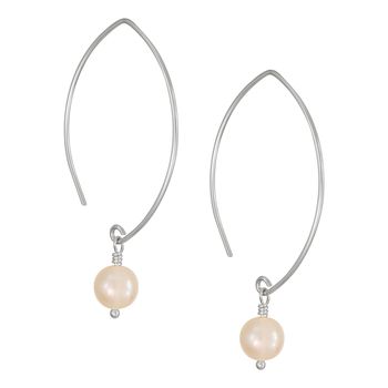 Gold Plated Or Sterling Silver Freshwater Drop Earrings, 4 of 6