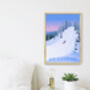 Go Sledding Travel Poster Art Print, thumbnail 2 of 8