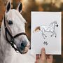 Personalised Full Body Horse Portrait Print, thumbnail 1 of 10
