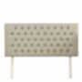 Upholstered Linen Single Headboard With Contrast Button Tufting, thumbnail 11 of 11