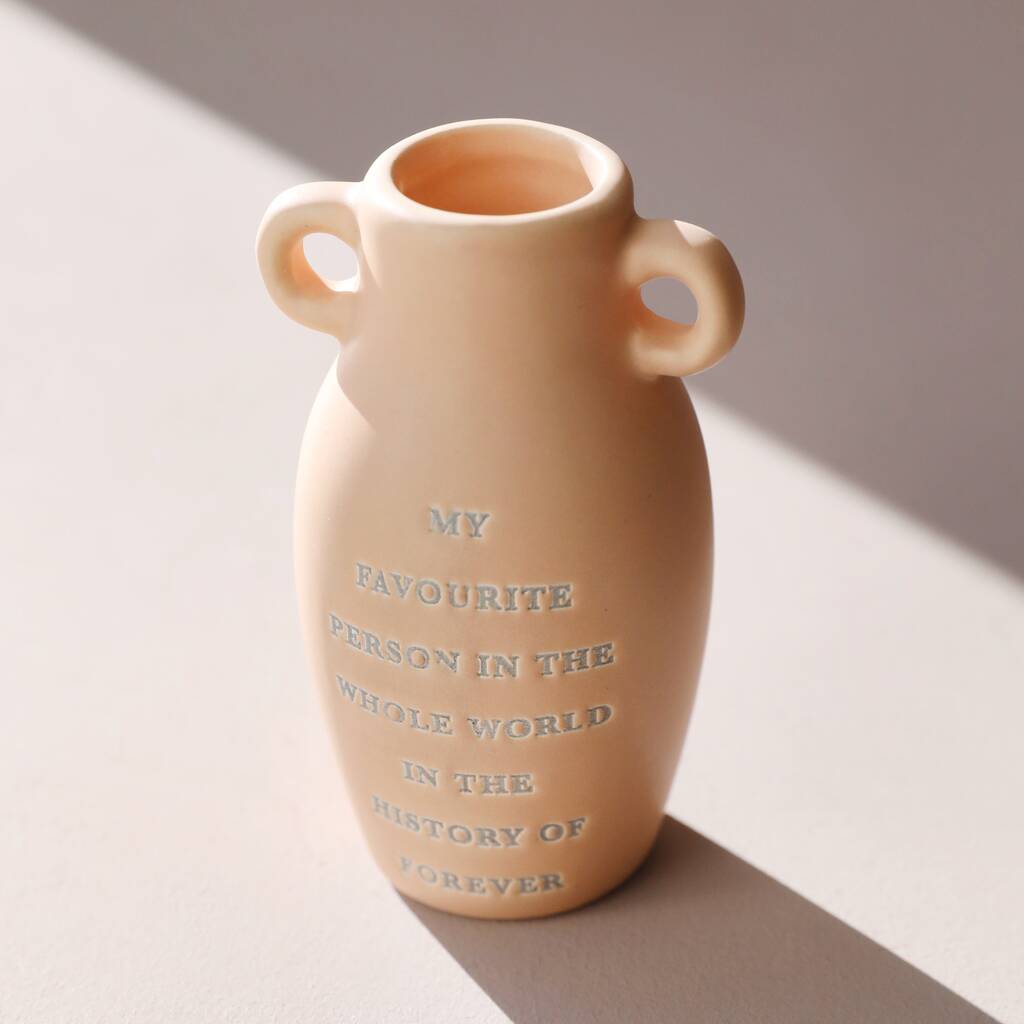 Small Ceramic My Favourite Person Bud Vase, 1 of 4