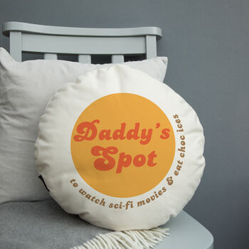 Dad Retro Spot Cushion Personalised, 2 of 2