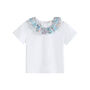 Edith Blue Floral Collar Top, thumbnail 1 of 4