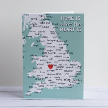 'Home Is Where The Heart Is' Frameable Greetings Card, 4 of 7