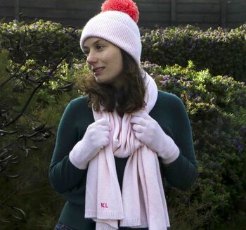 Winter Cashmere Scarf And Hat Women's Gift Set, 3 of 8