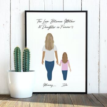 Personalised Mothers Day Portrait Print, 2 of 12
