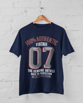 'Authentic Vintage 2007' 18th Birthday Gift T Shirt, 5 of 8