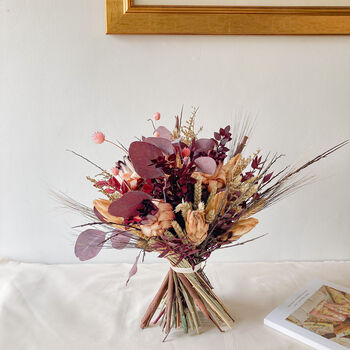 Preserved Burgundy Bouquet With Proteas Nocturne, 4 of 4