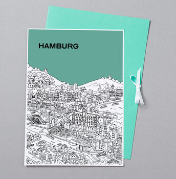 Personalised Hamburg Print, 7 of 9