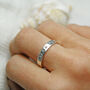 Women's Silver Engraved Personalised Ring, thumbnail 3 of 12