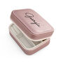 Personalised Pink Travel Jewellery Case, thumbnail 8 of 10