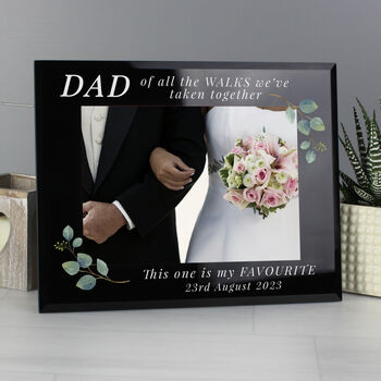 Personalised Father Of Bride Glass Frame 5x7, 4 of 6