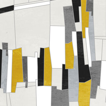 Mustard Yellow Set Of Three Abstract Fine Art Prints, 5 of 8