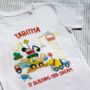 Personalised Construction Vehicles Children's T Shirt, thumbnail 1 of 3
