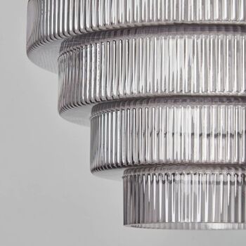 Fluted Ribbed Glass Lampshade, 4 of 6