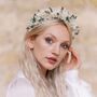 Daisy Dried Flower Crown Wedding Headband, thumbnail 5 of 7